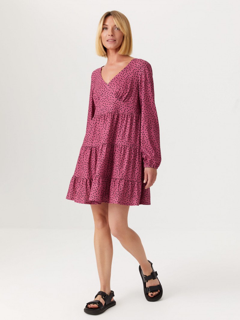 SELA Ярусное платье с принтом