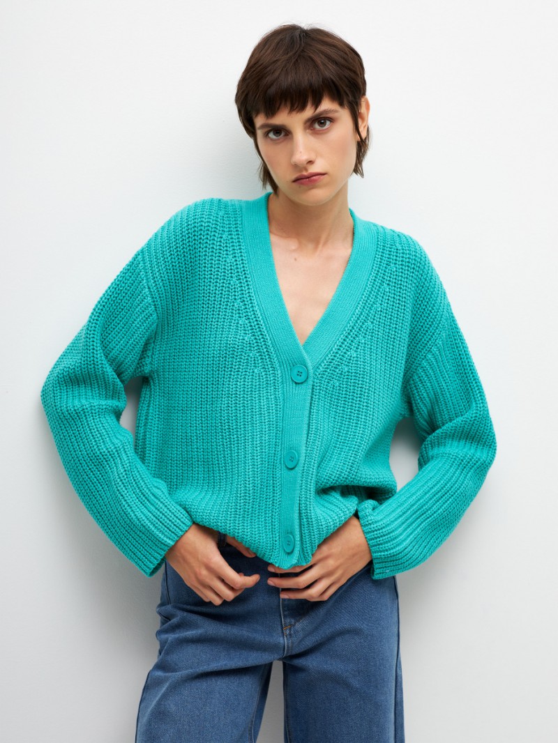 Cardigan tricotat supradimensionat