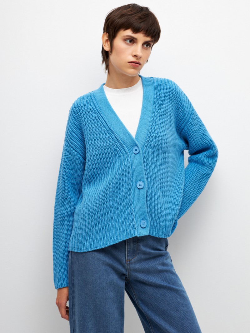 SELA Cardigan tricotat supradimensionat