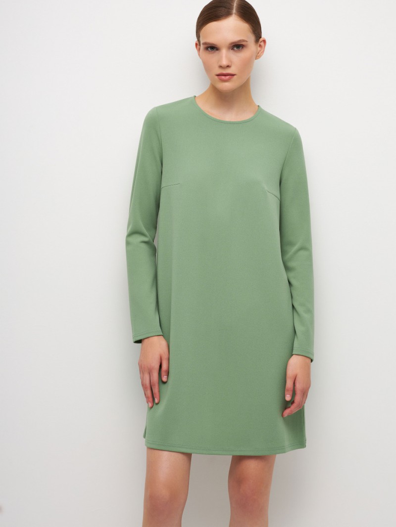 SELA Трикотажное платье А-силуэта