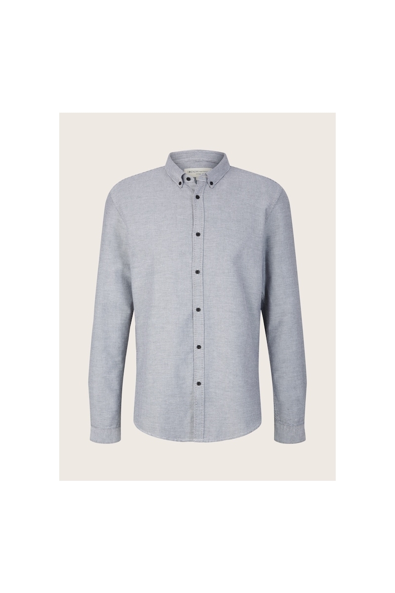 Облегающая рубашка с фактурной тканью