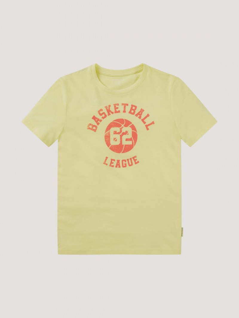 TOM TAILOR приталенная футболка с принтом