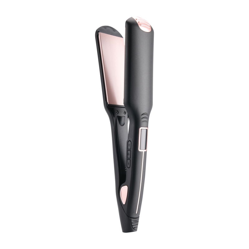 Placă digitală de îndreptare a părului 360' cablu rose gros