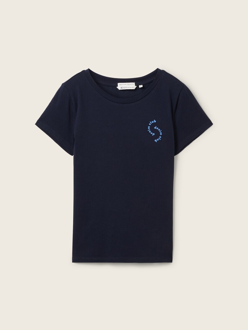 TOM TAILOR Базовая футболка из органического хлопка