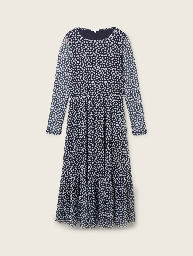 TOM TAILOR сетчатое платье с принтом