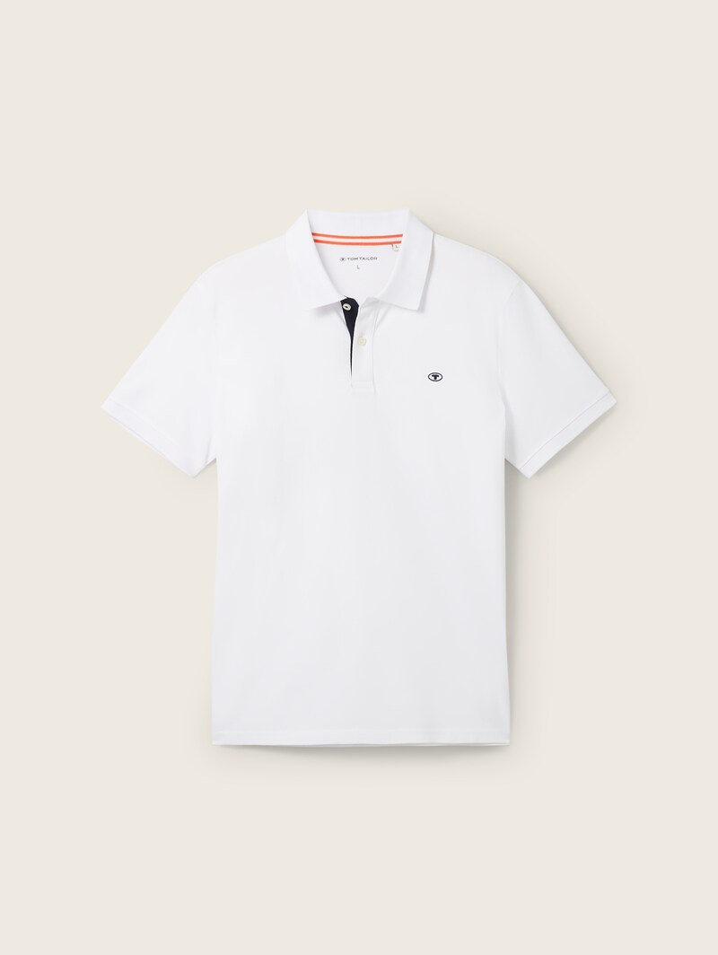 TOM TAILOR Базовое поло с контрастом