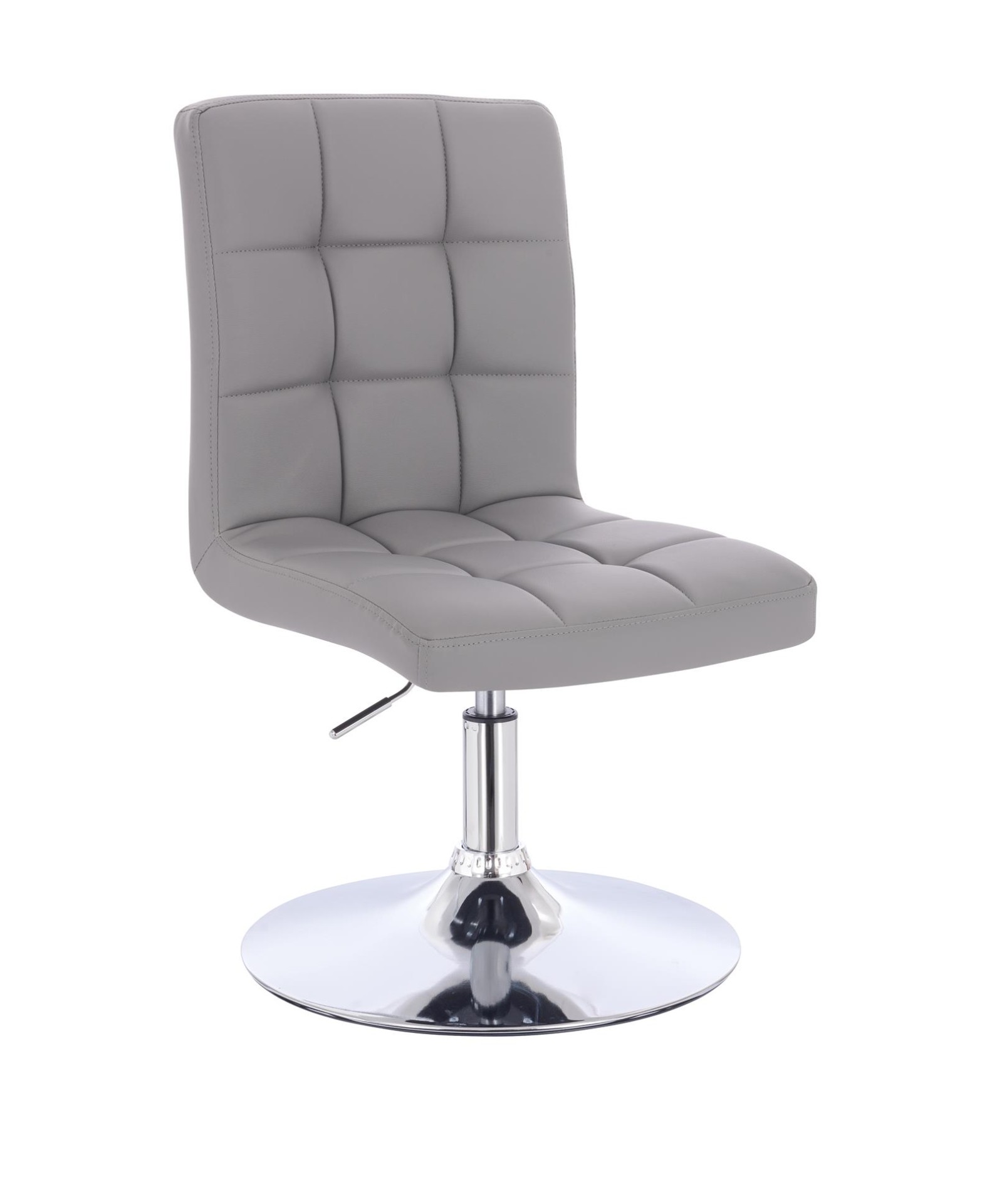 NORDFORM scaun rotativ VESTLAND, gri, bază cu disc cromat