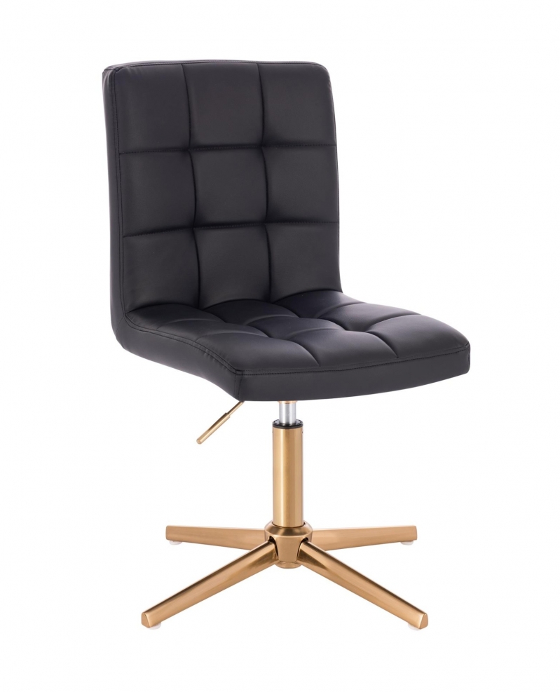 NORDFORM вращающееся кресло VESTLAND, черное, основание золотистое