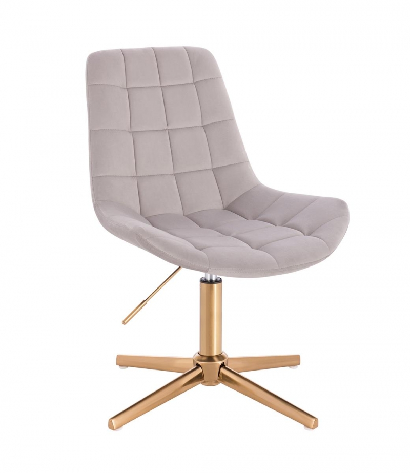 NORDFORM вращающееся кресло VOSS серого цвета, золотистая основа