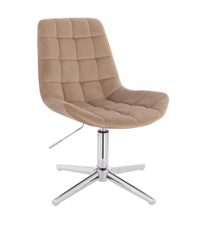NORDFORM вращающееся кресло VOSS бежевого цвета, хромированная основа