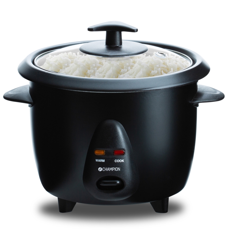 CHAMPION Рисоварка Мини 0,6л 300Вт RK110 Черный