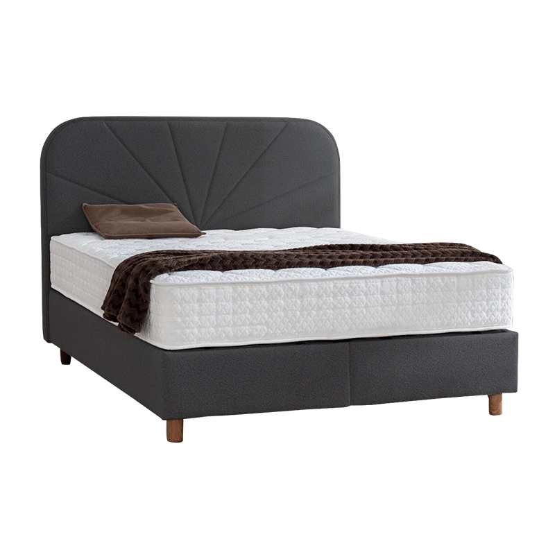 CARMEN кровать 180 х 200 с матрасом DELUX PREMIUM антрацит