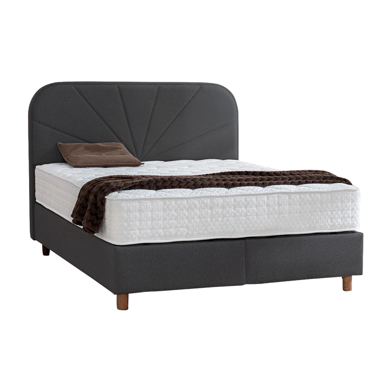 CARMEN кровать 180 х 200 с матрасом DELUX PREMIUM антрацит