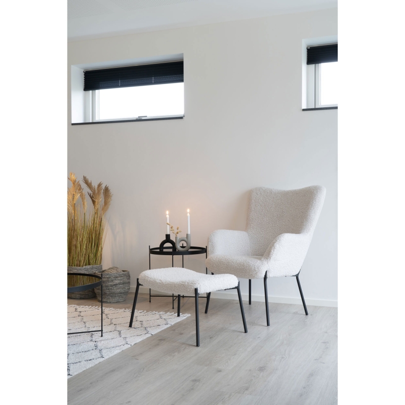 HOUSE NORDIC Кресло  с подставкой для ног Glasgow