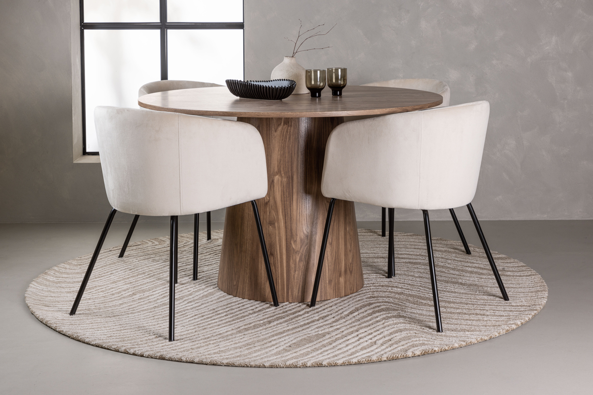 VENTURE HOME Стол LANZO+4 стулa BERIT