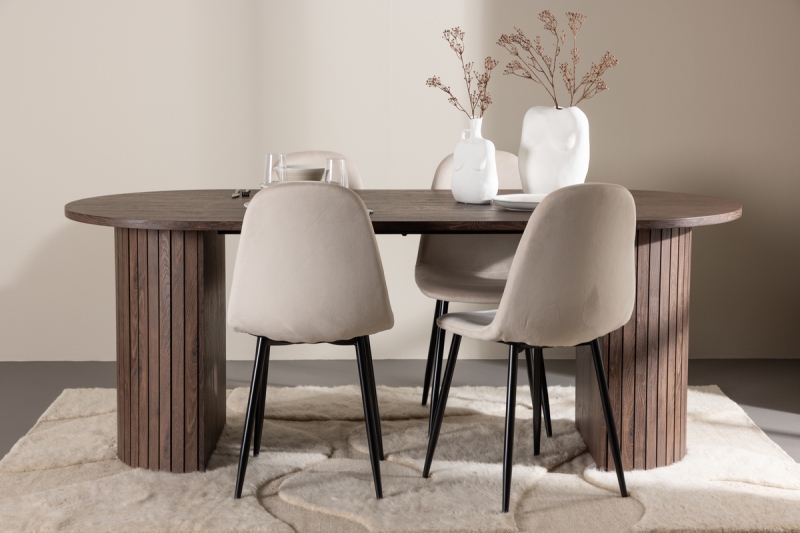 VENTURE HOME Masă Härön + 4 scaune Polar