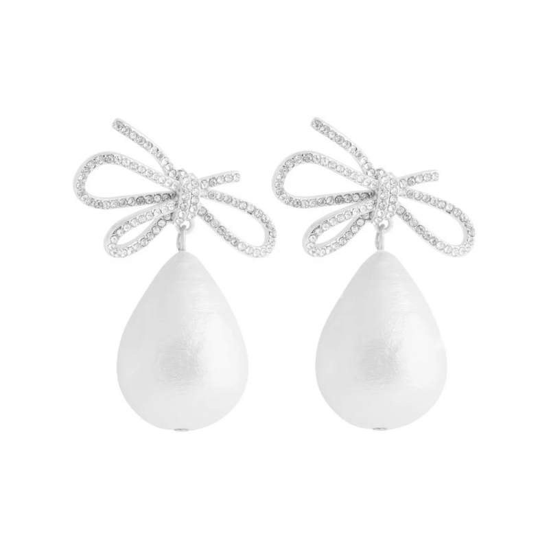 SNÖ of Sweden Серьги с жемчужиной Ribbon