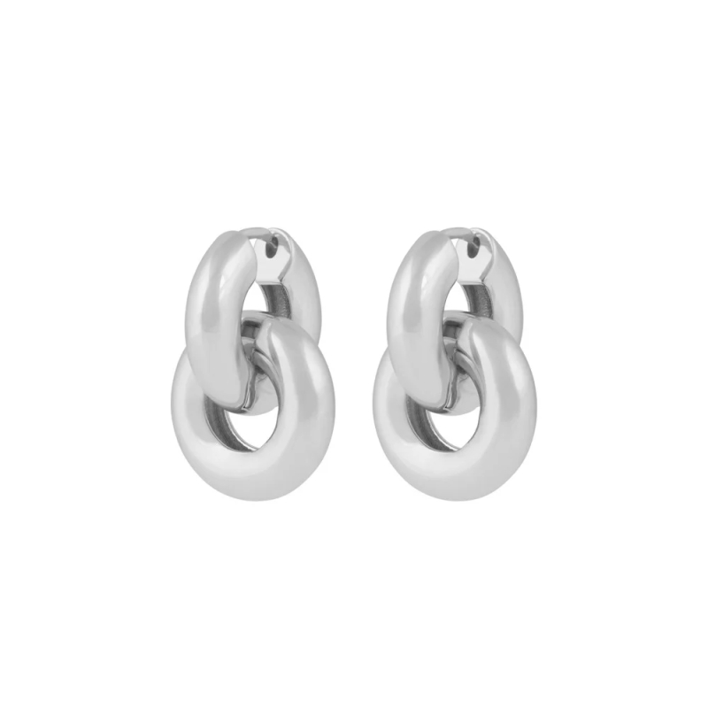 SNÖ of Sweden Серьги Liz double ring
