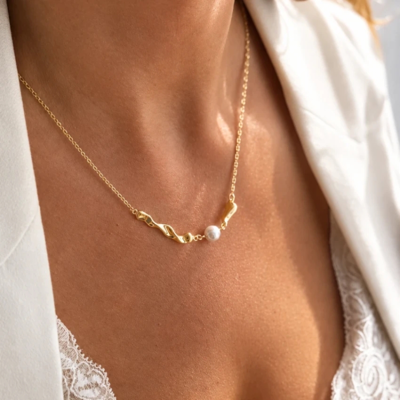 ECARLA Colier  Perla „Gold Essence”