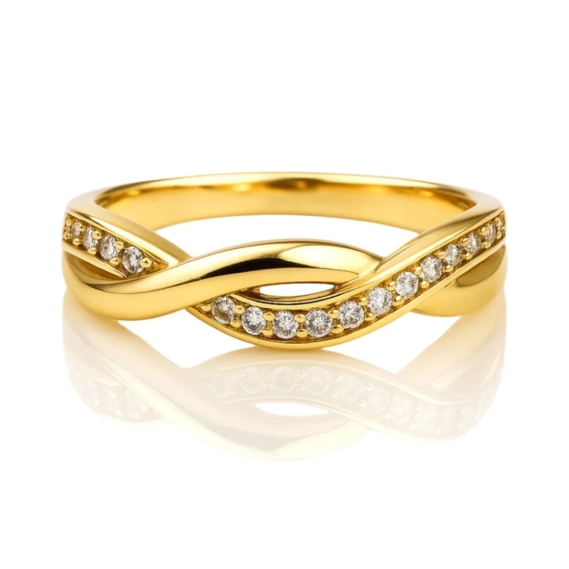 ECARLA Inel cu cristale cubic zirconia