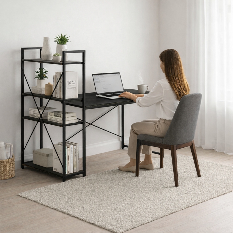 стол Loft 120 x 60 см с полкой
